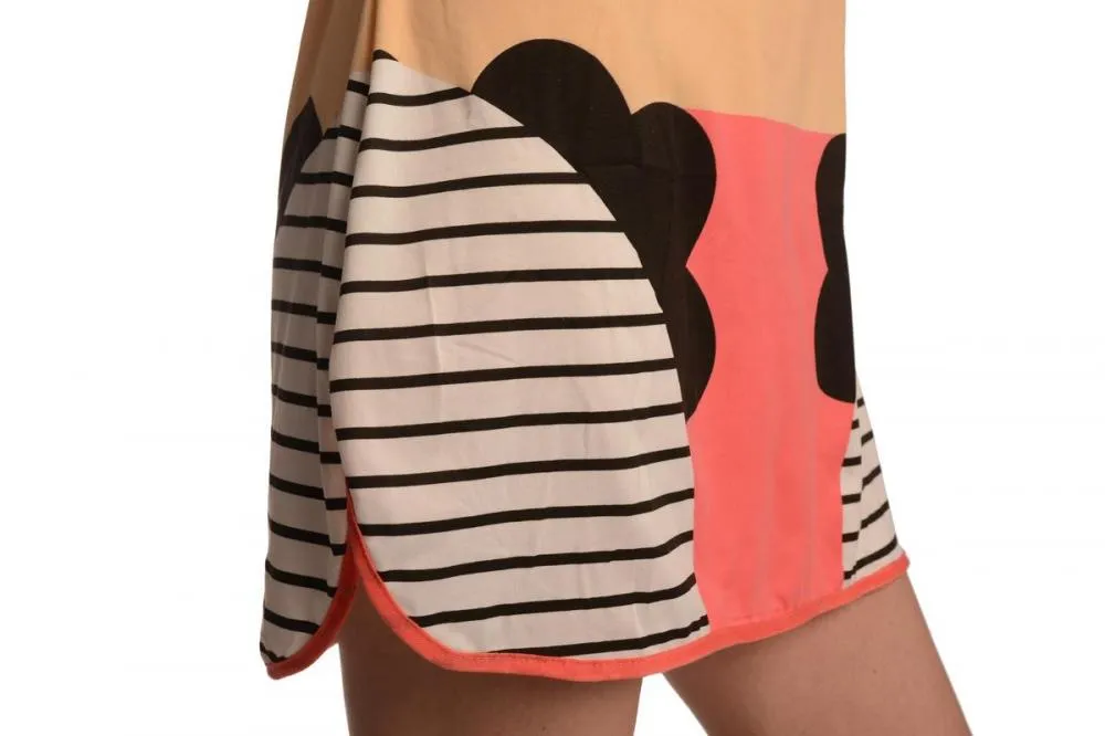 Smiling Panda On Coral Pink Lightweight Dress