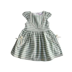 Sunshine Stripes Girls Cotton Dress