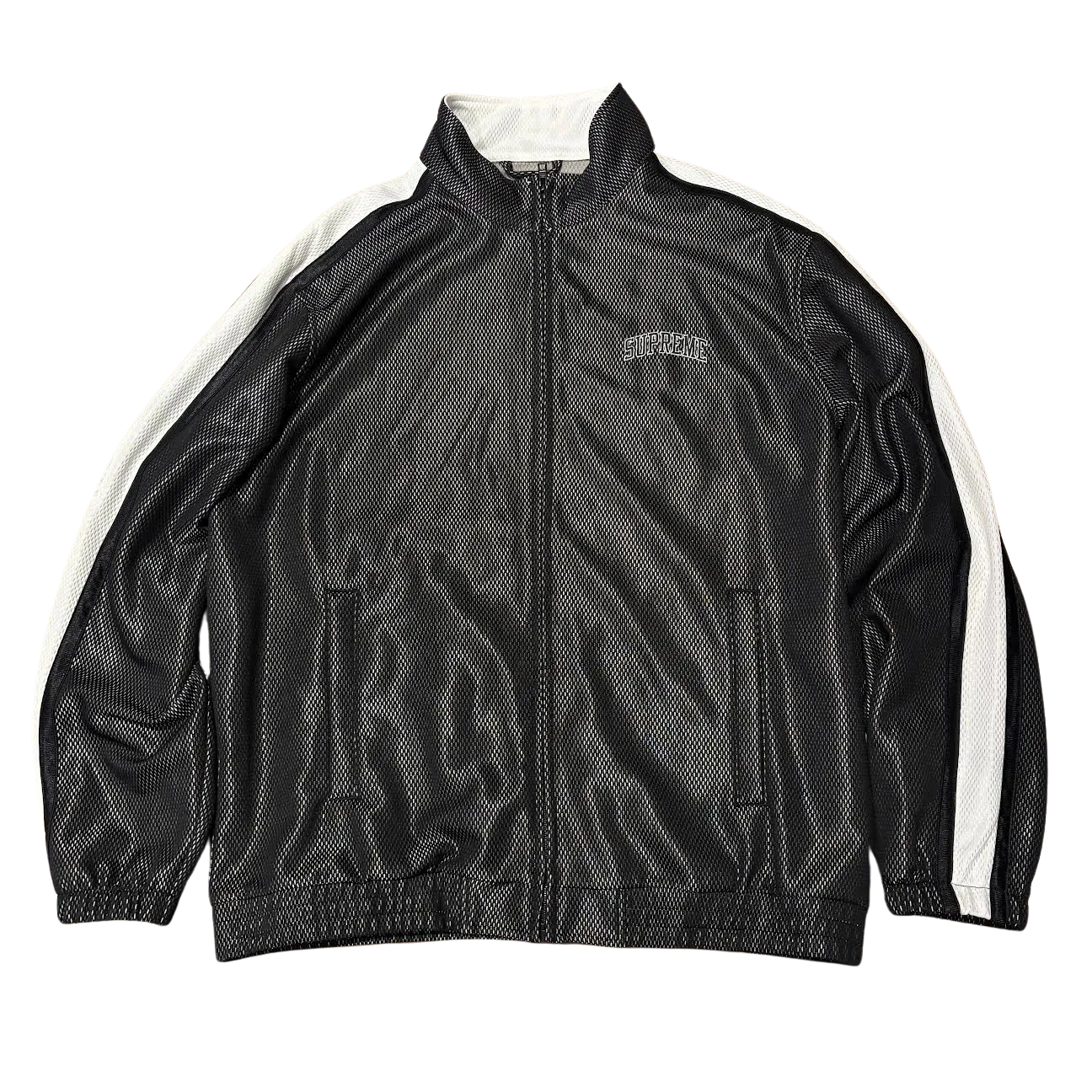Supreme Bonded Mesh Track Jacket Black (Preowned Size XL)