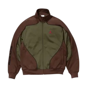 Supreme x Jordan Track Jacket 'Brown/Olive'