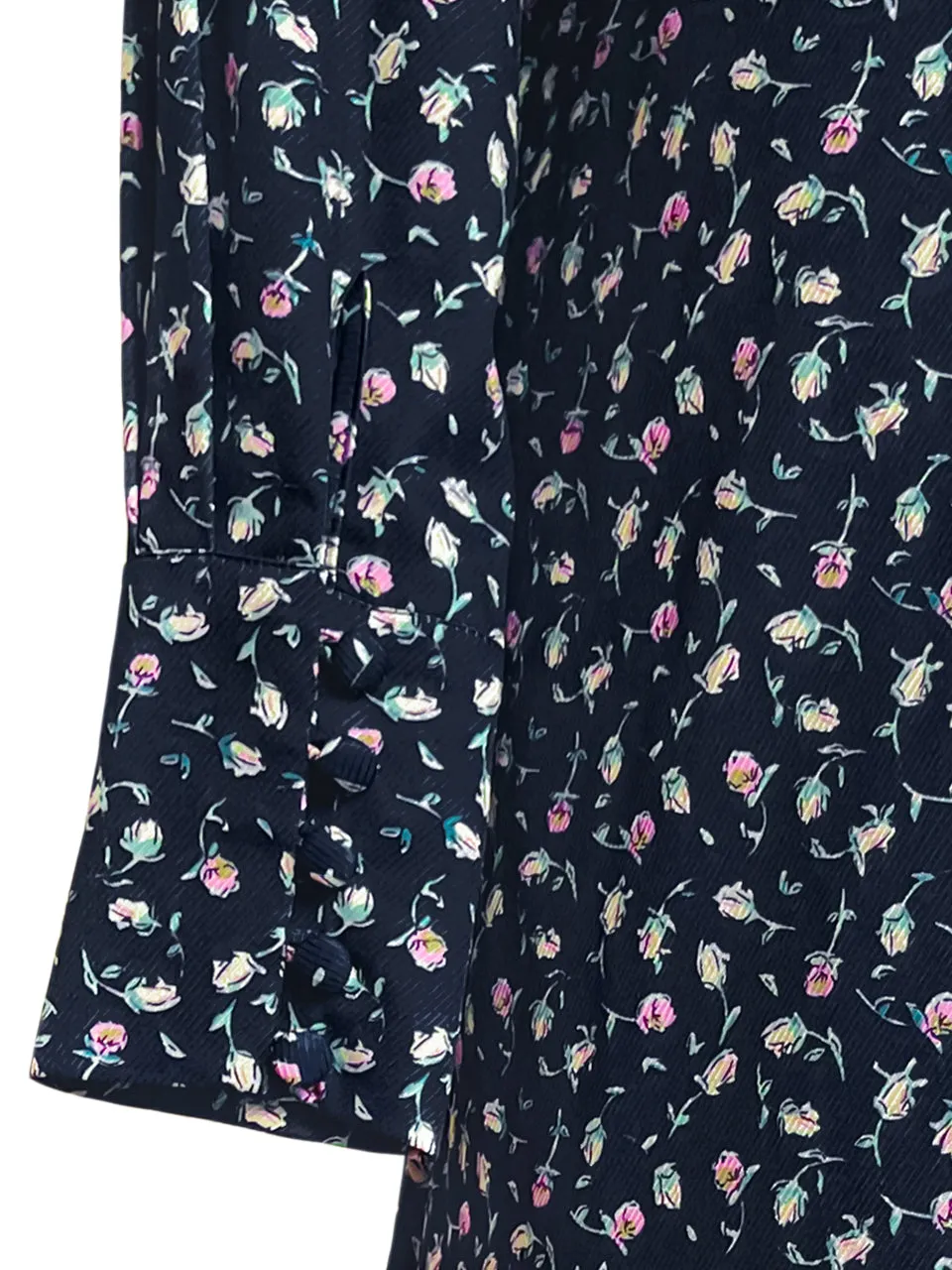 Surprise Sale! Floral-print Silky Panelled V-neck Handkerchief Dress