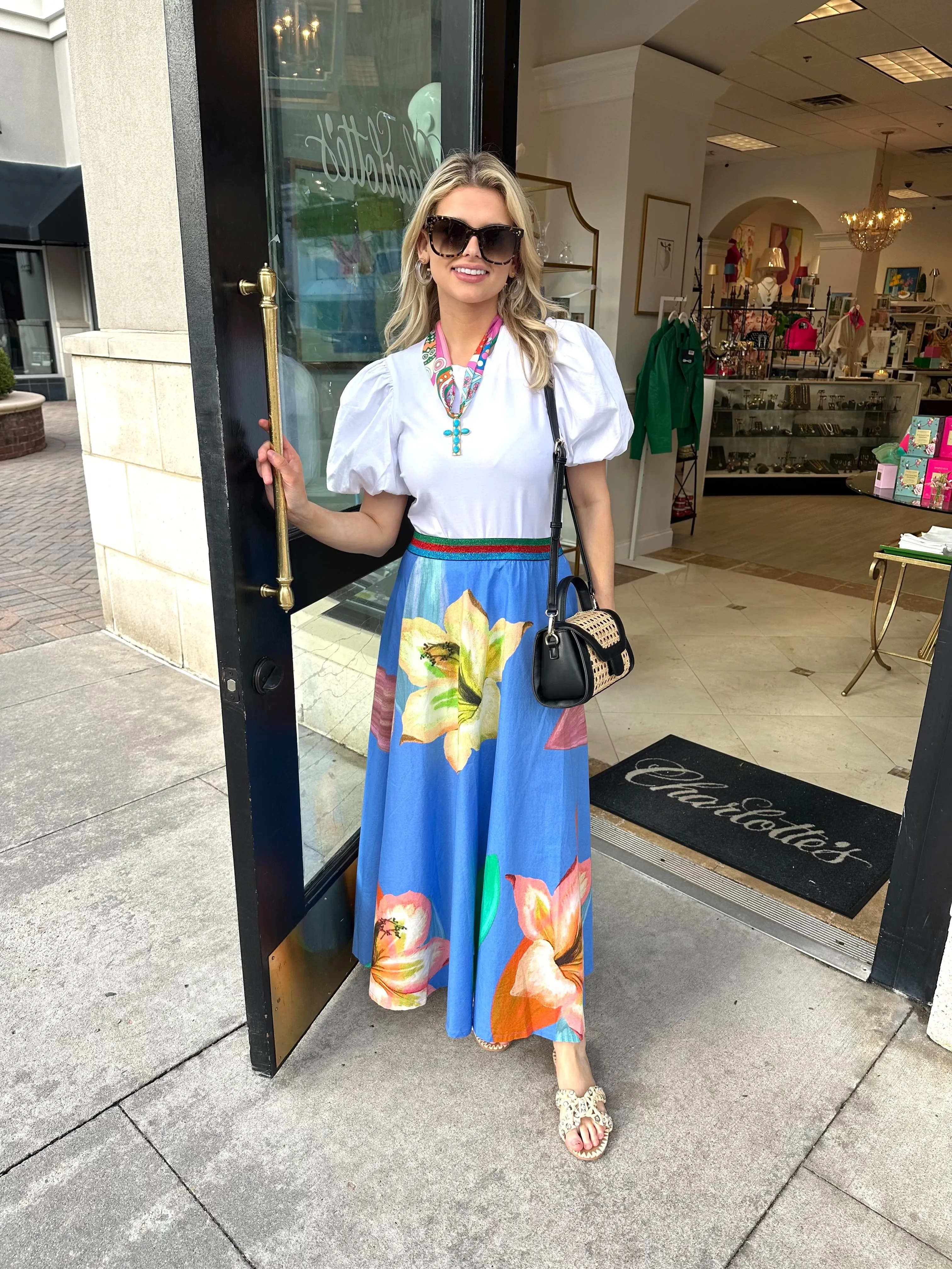 Swing Skirt | Hibiscus Blue