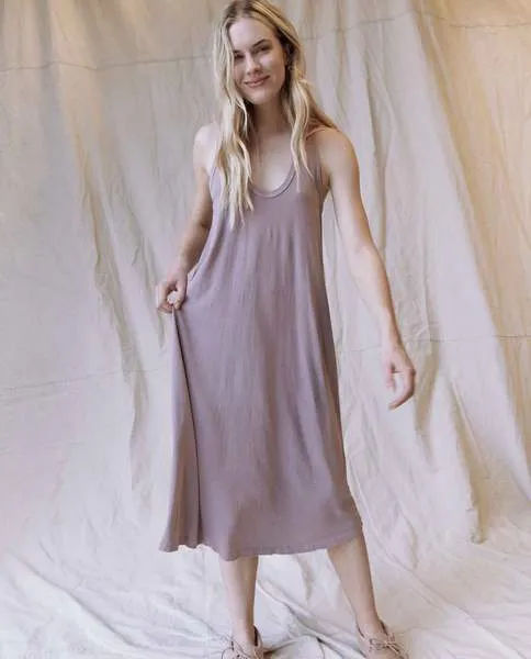 THE GREAT - The Swing Tank Dress in Quartz