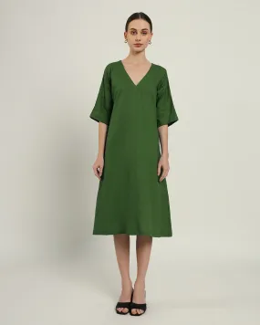 The Mildura Emerald Cotton Dress