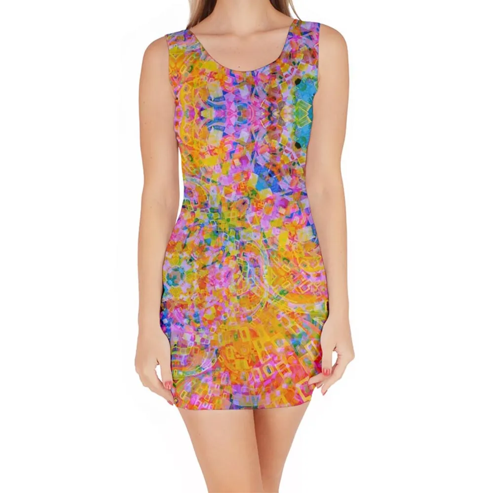 Travelling Waves Bodycon Dress