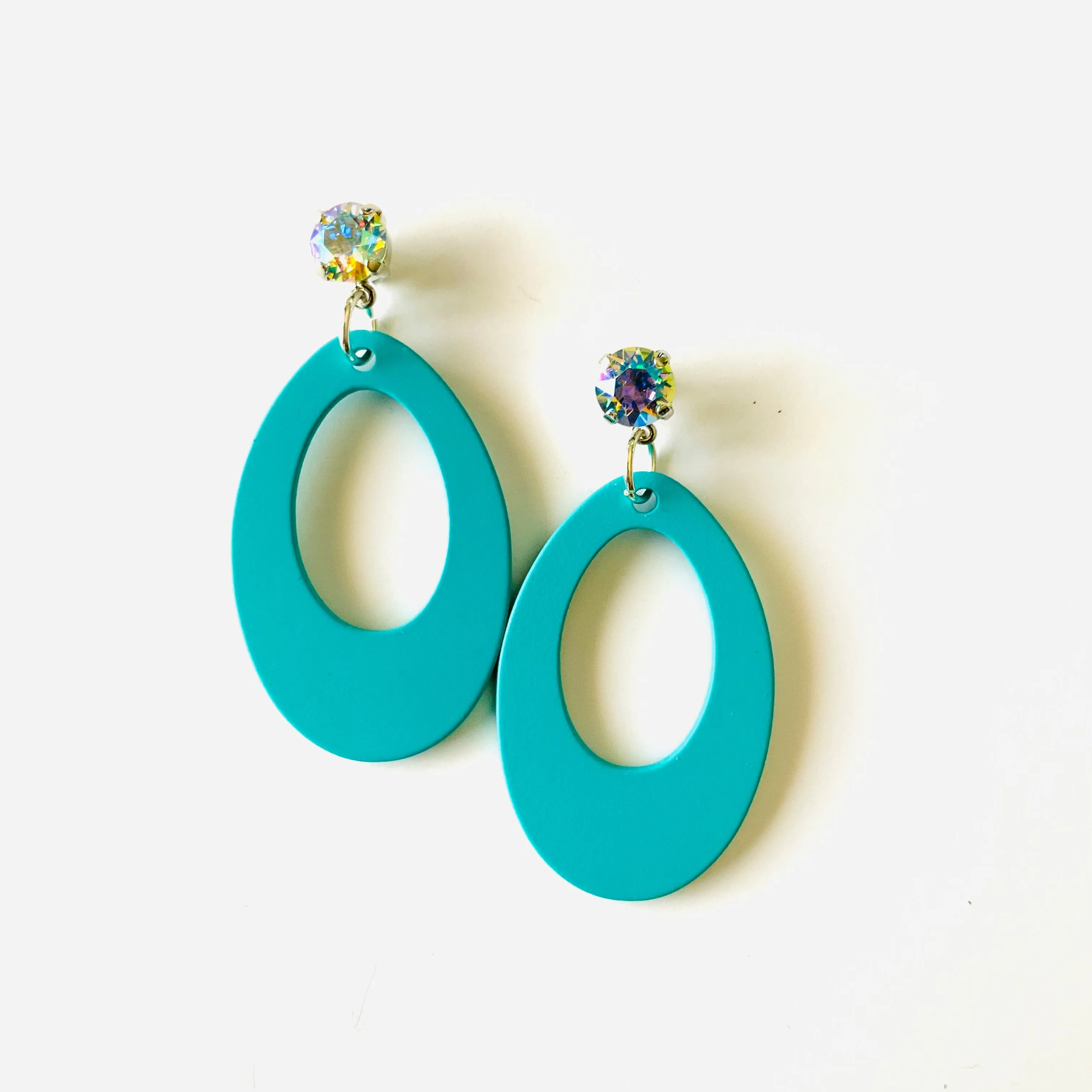 Turquoise Drop Earring in Light Azure Glacier Blue