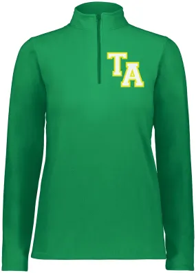 Twiggs Academy - Ladies Micro-Lite Fleece 1/4 Zip Pullover - Kelly (6864)