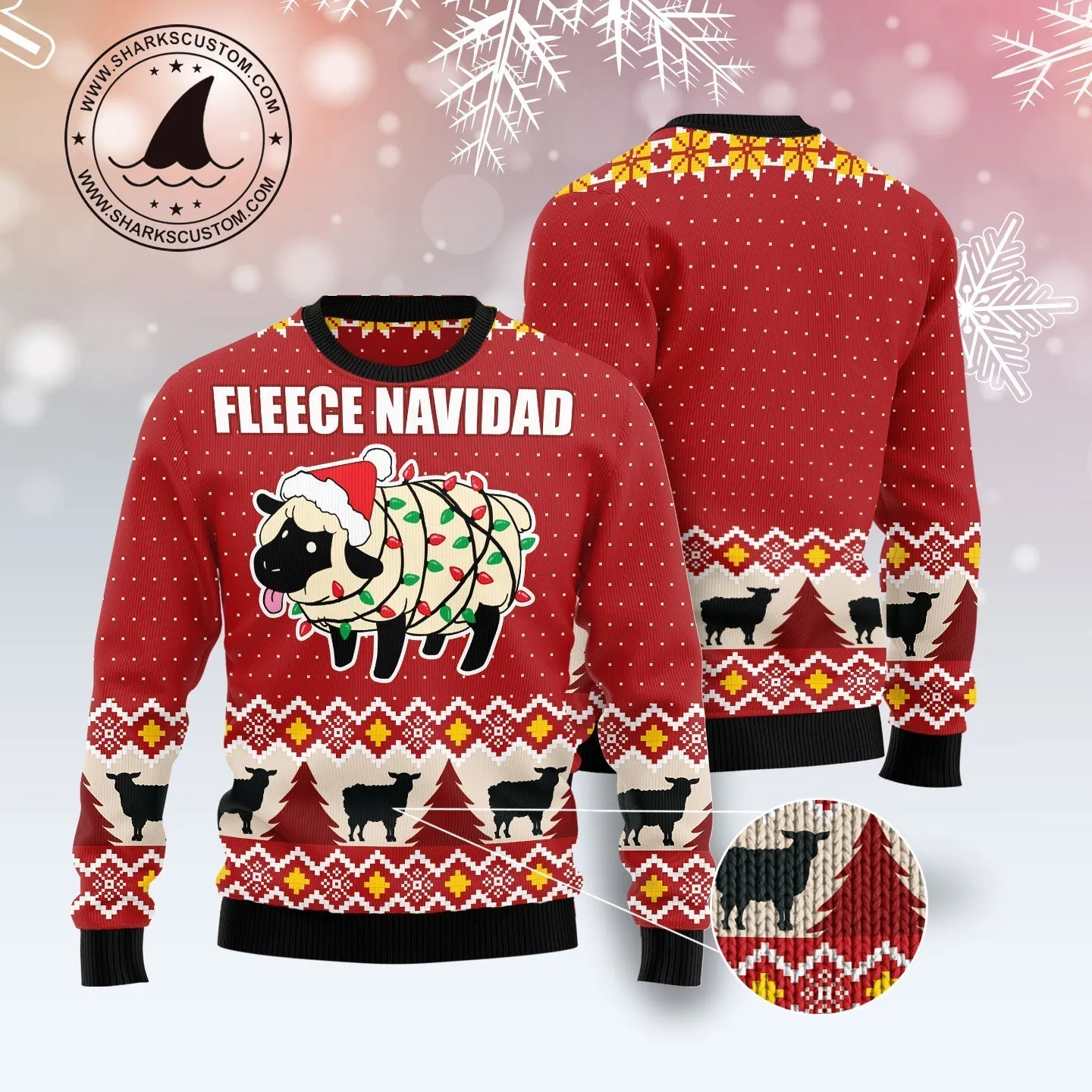 Ugly Christmas Sweater JulesRoche All-Over-Print Holiday Style