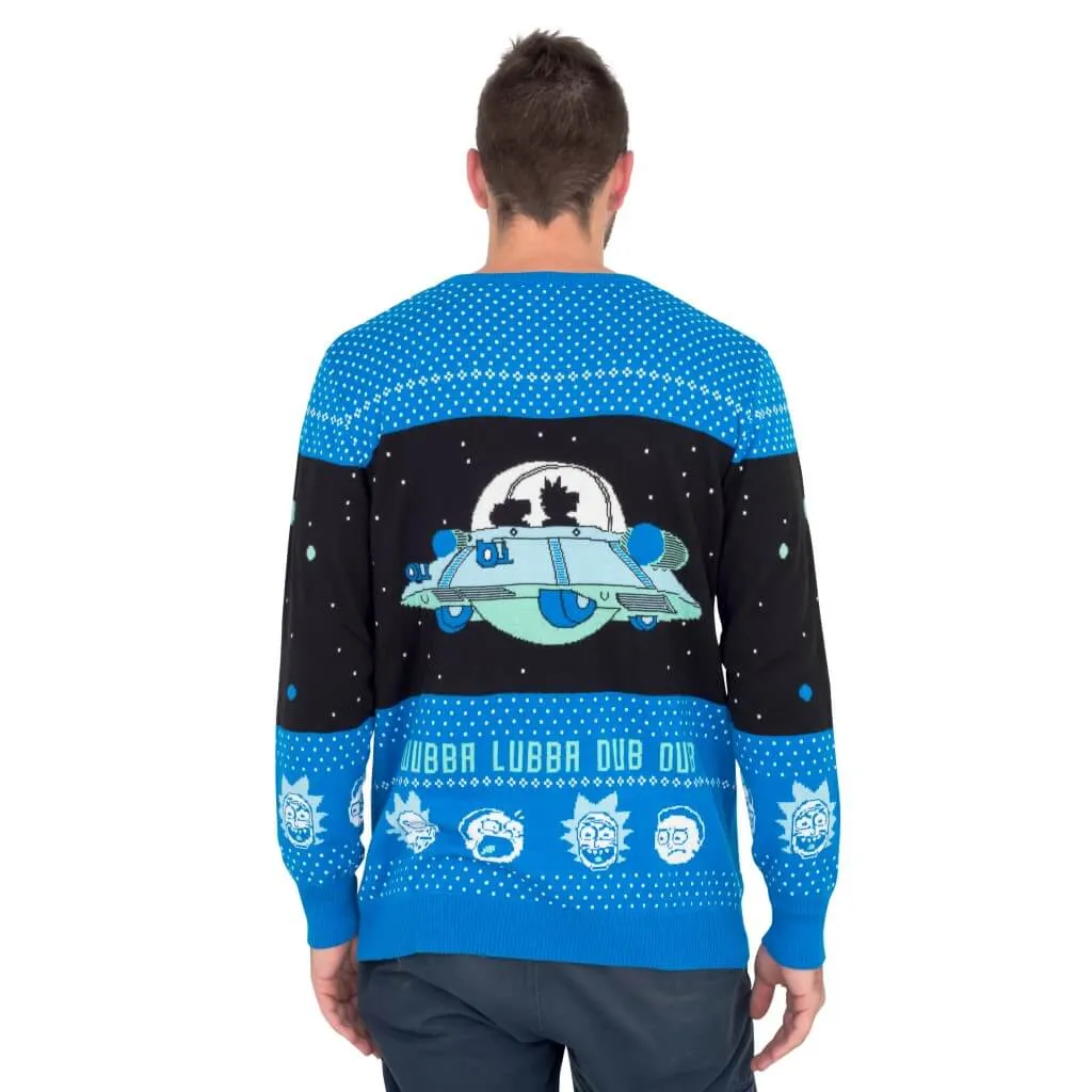 Ugly Christmas Sweater JulesRoche Rick and Morty Funny Knit