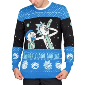Ugly Christmas Sweater JulesRoche Rick and Morty Funny Knit