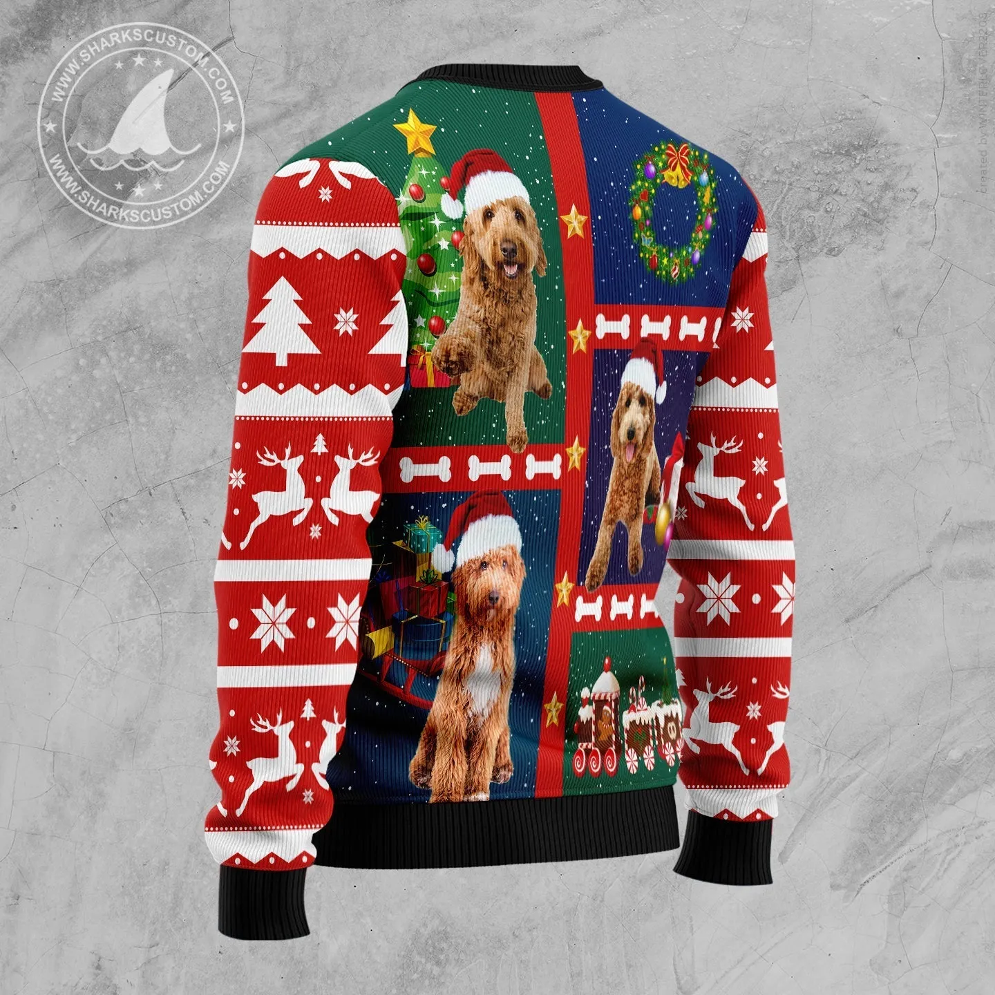 Ugly Sweater JulesRoche All-Over Print Festive Pullover