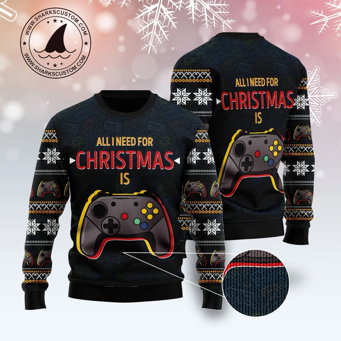 Ugly Sweater JulesRoche Cotton Blend Comfortable Festive Wear