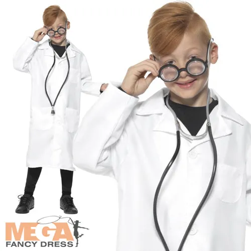 Unisex Scientist Lab Doctor Fancy Dress Occupation Costume