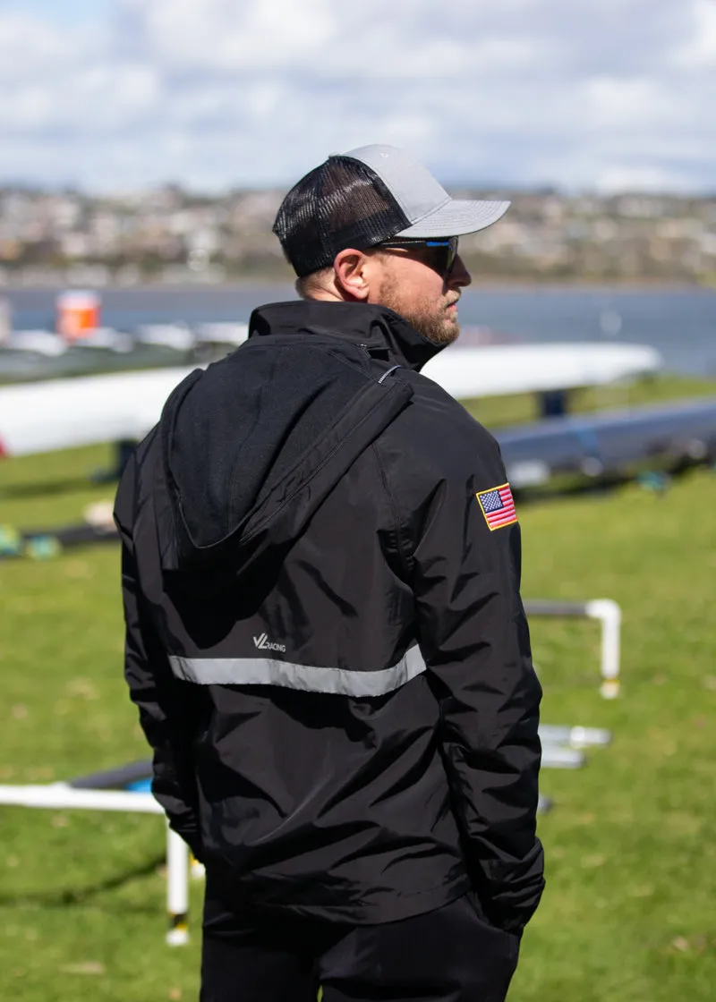 Unisex Waterproof Heavyweight USA Regatta Jacket Black