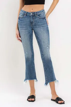 Vervet Mid Rise Prodigy Cropped Jeans