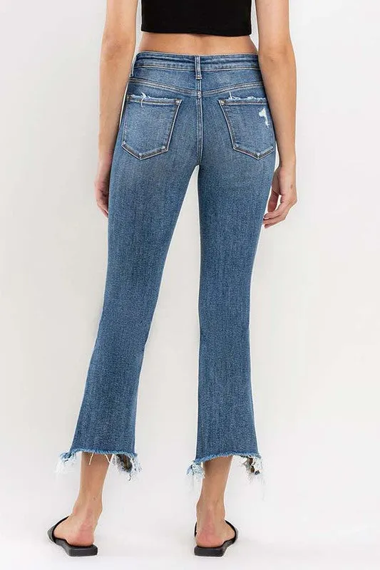 Vervet Mid Rise Prodigy Cropped Jeans