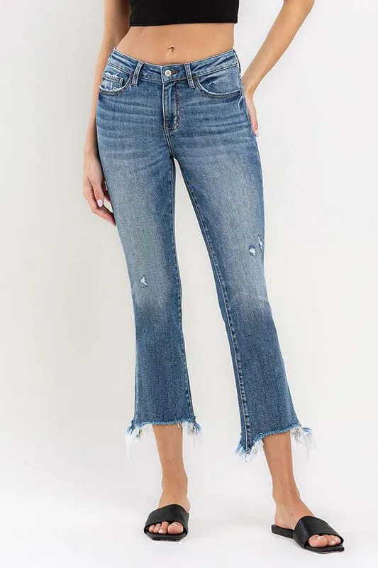 Vervet Mid Rise Prodigy Cropped Jeans