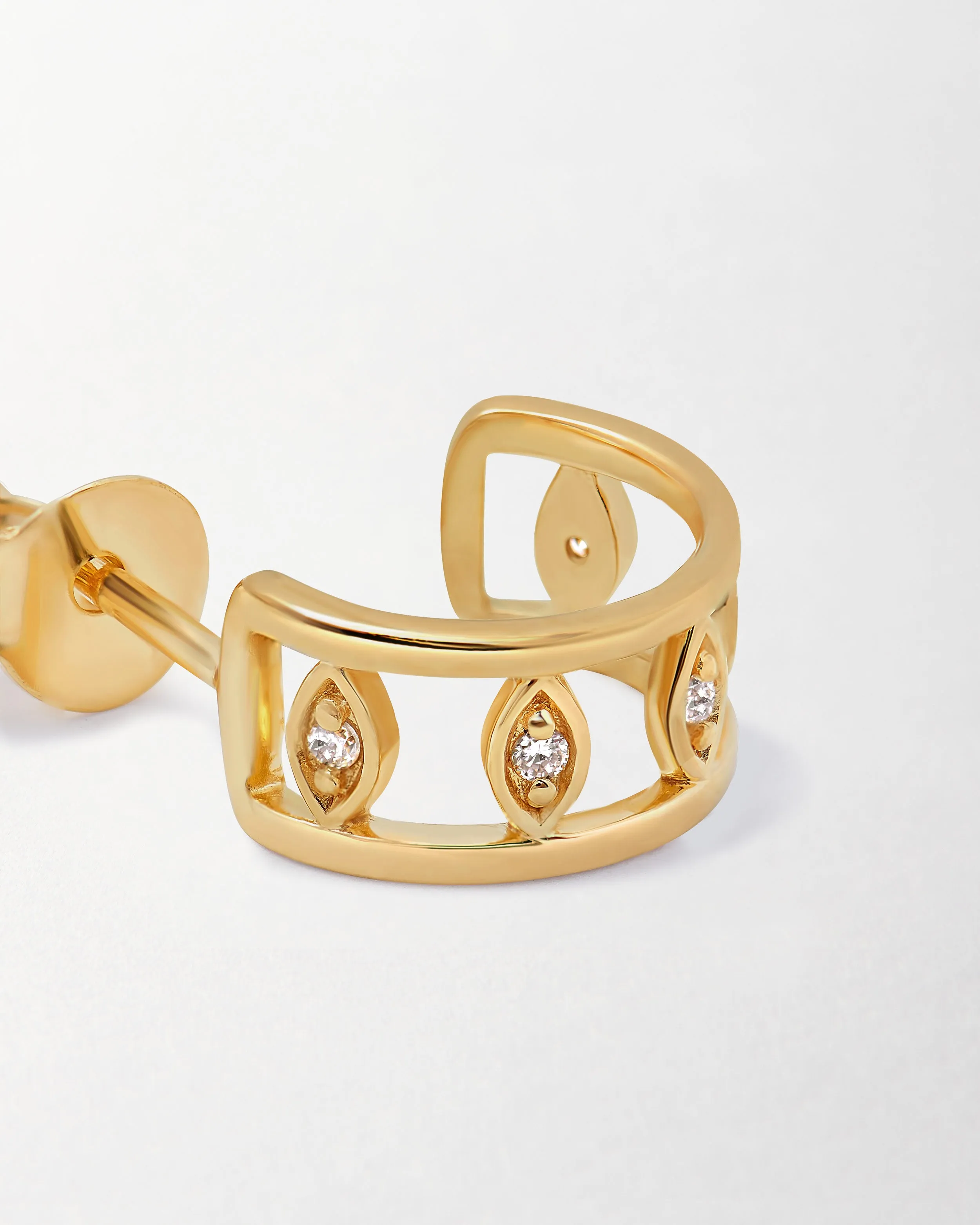 Victoria Diamond Hoop Earrings