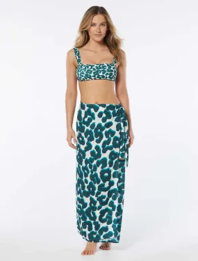 Vince Camuto: Seaside Leopard Wrap Maxi Skrt
