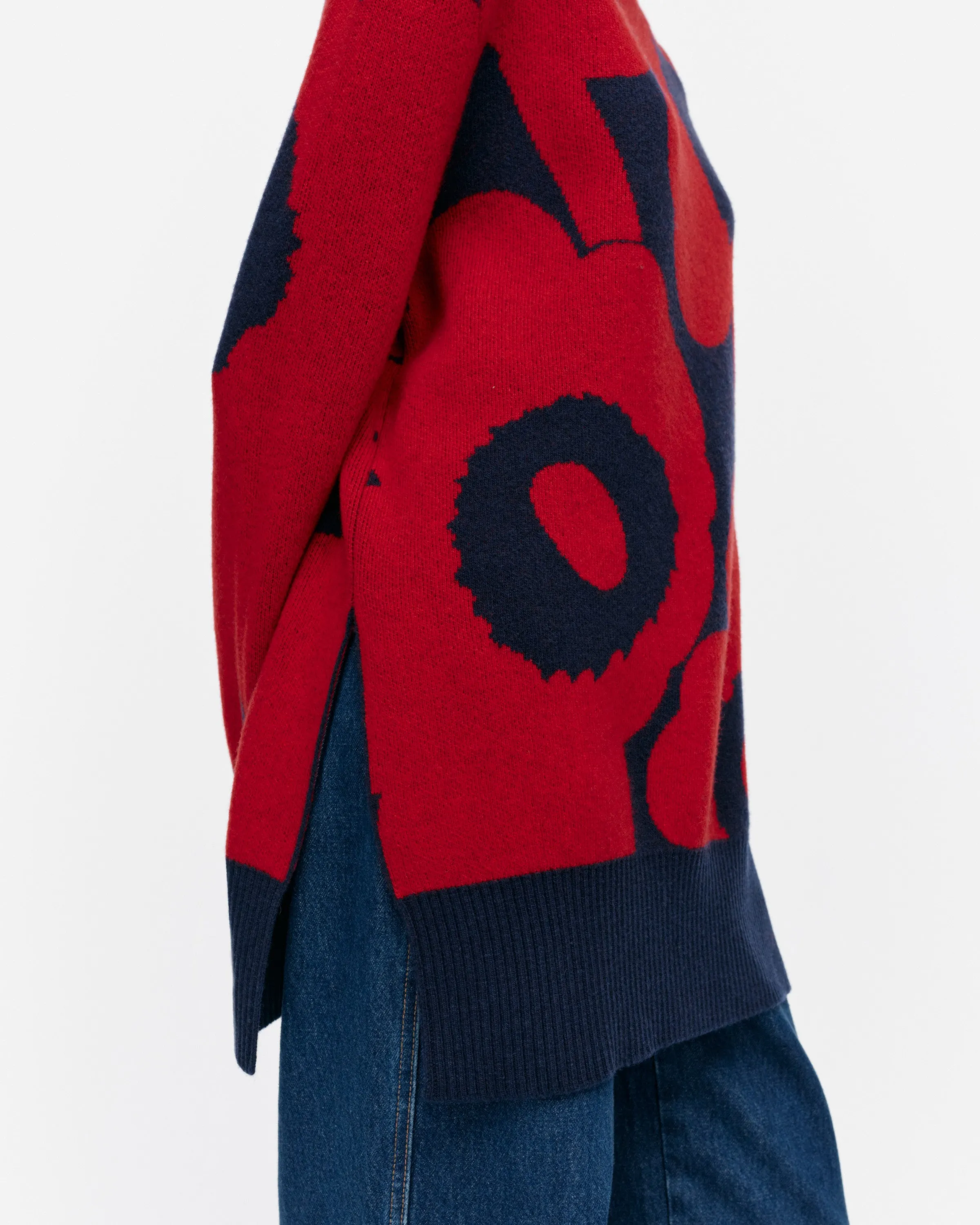 Vinni Unikko Knitted Wool Turtleneck Long Sleeve Top 74cm