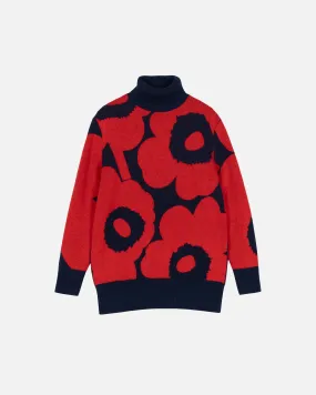 Vinni Unikko Knitted Wool Turtleneck Long Sleeve Top 74cm