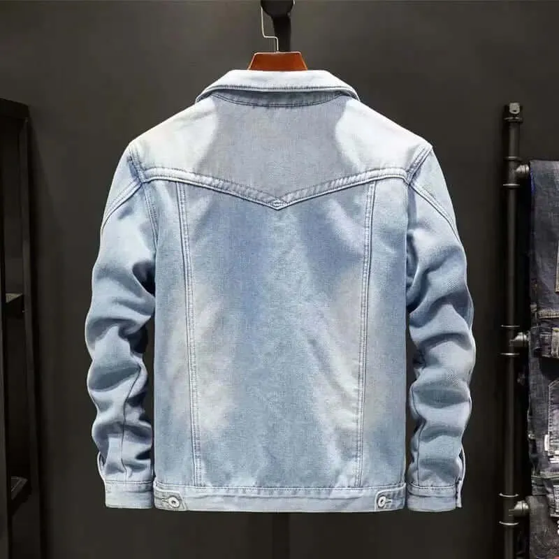 Warm Fleece-Lined Denim Jacket for Winter