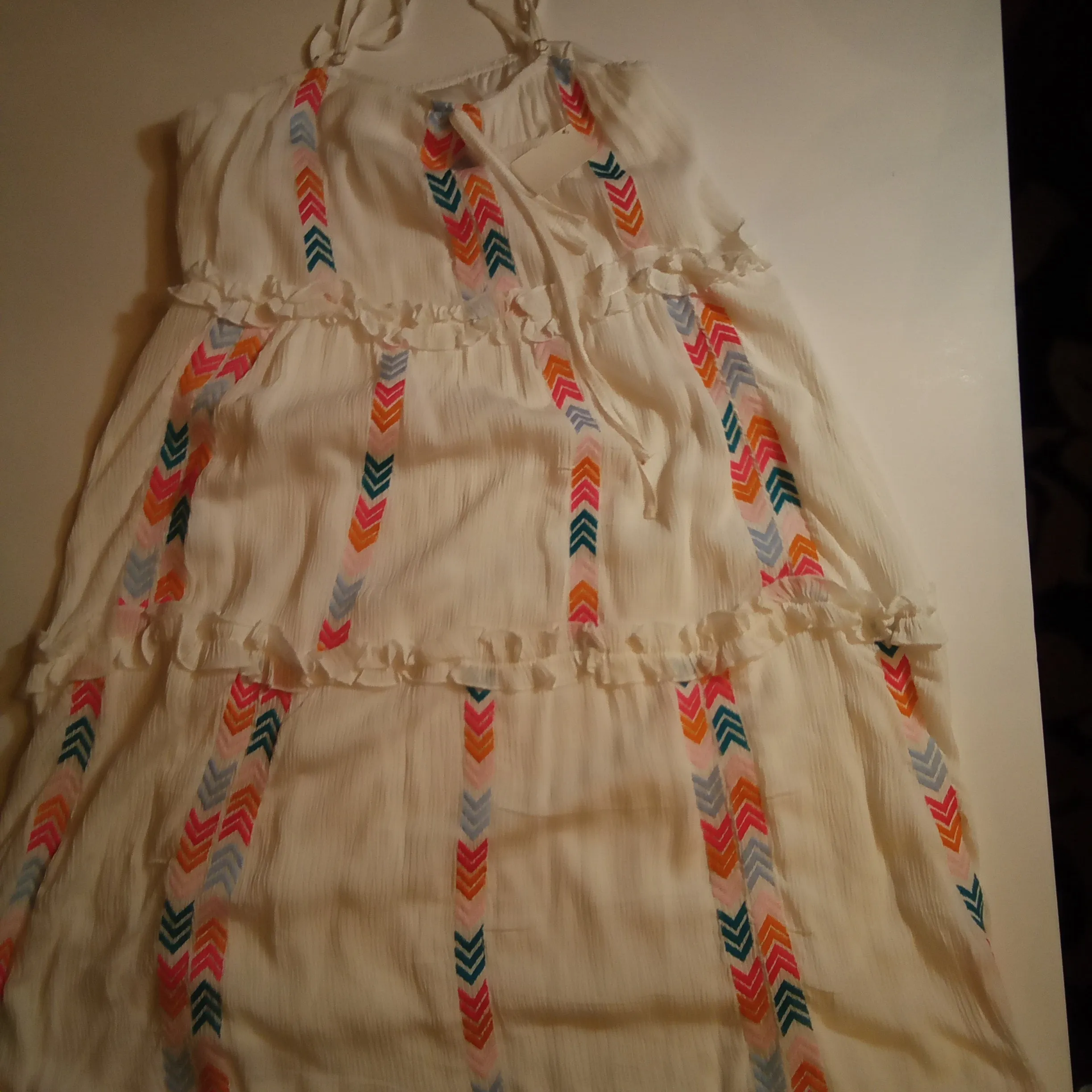 White embroidered Sundress | Savanna Jane