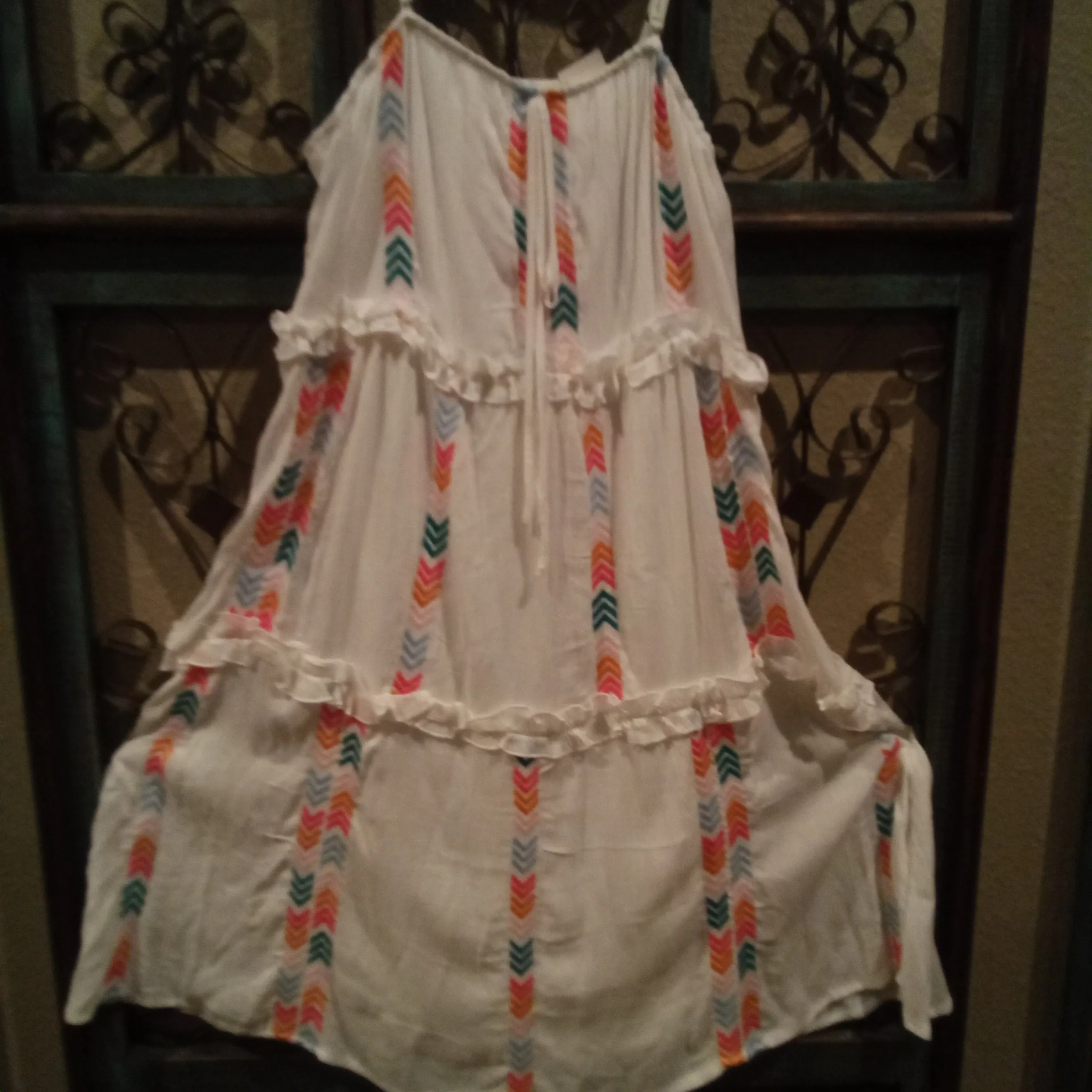 White embroidered Sundress | Savanna Jane