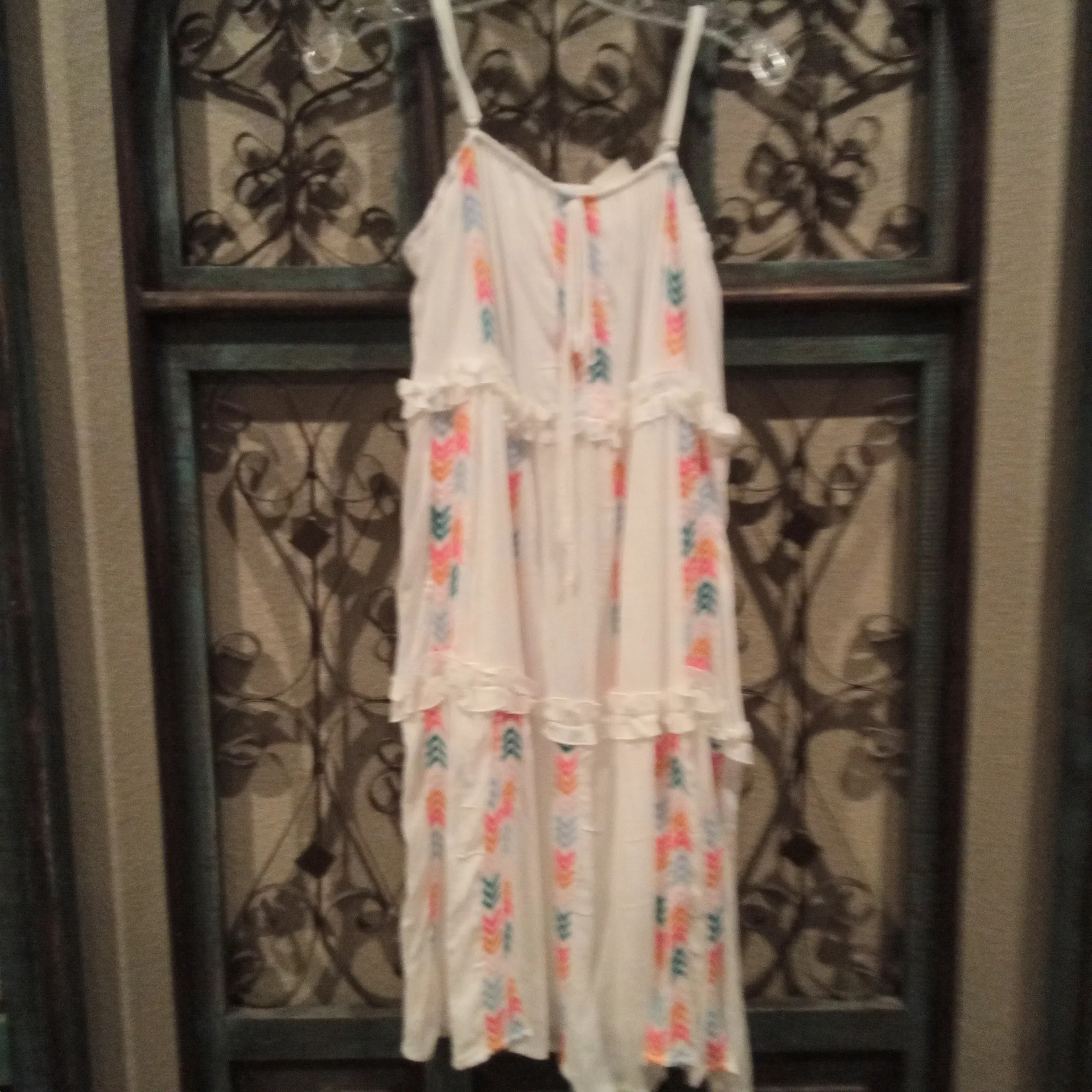 White embroidered Sundress | Savanna Jane