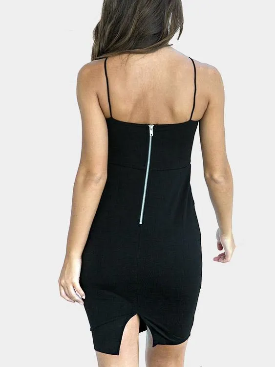 Wholesale Black Halter Sleeveless Dresses