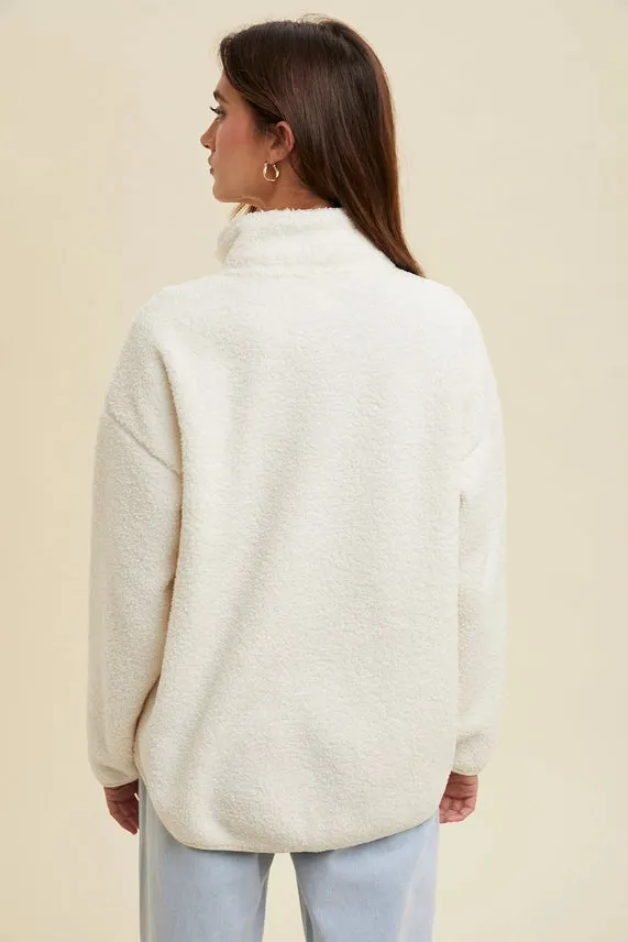 Wishlist Sherpa Half Zip Pullover
