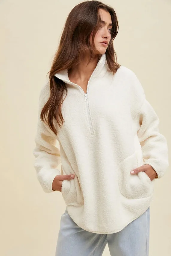 Wishlist Sherpa Half Zip Pullover