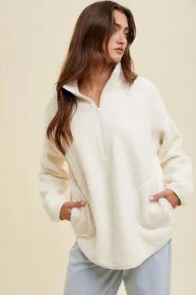 Wishlist Sherpa Half Zip Pullover