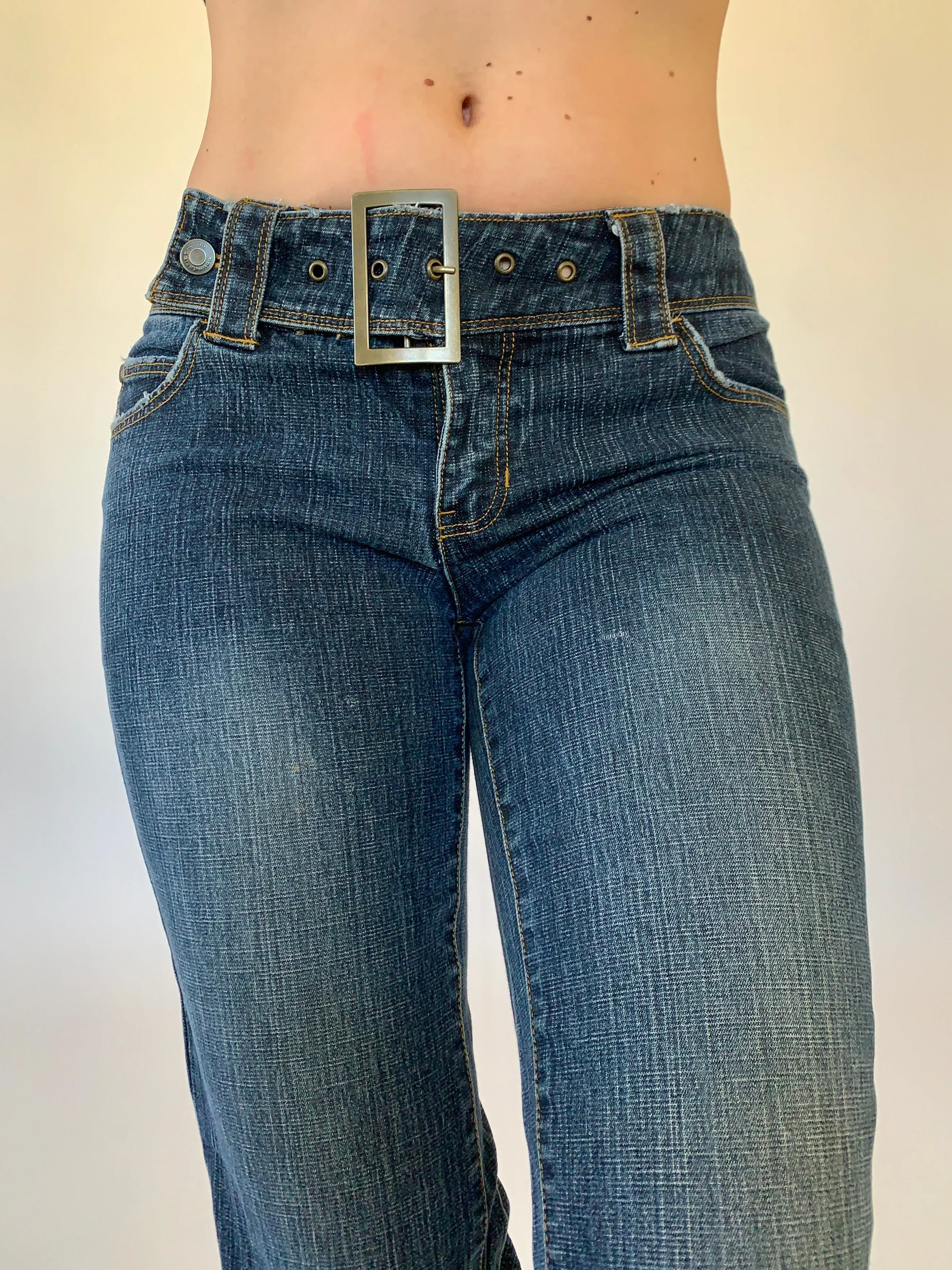 Y2K Belted Jeans